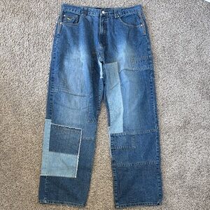 Vibe Patchwork Denim Jeans